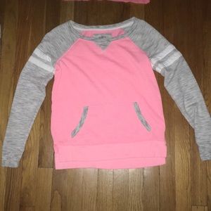 Pink and grey sweatshirt